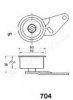 ASHIKA 45-07-704 Tensioner, timing belt